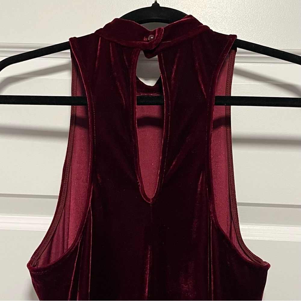 Wine LuLu’s Velvet Dress